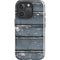 Chipped Blue Wood iPhone 16 Pro Impact Case